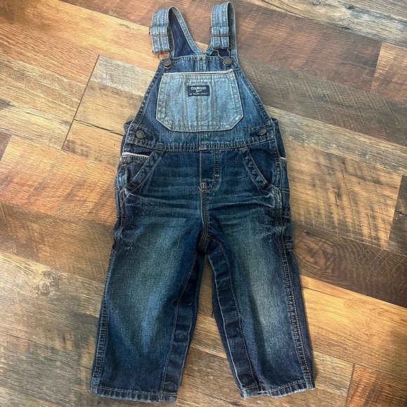 OshKosh Bgosh Vestbak  denim Overalls One Piece  Size 18 month - Picture 1 of 9